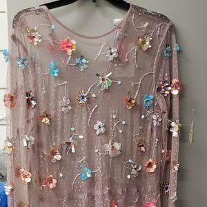 Lavender Floral Asos Lace Dress